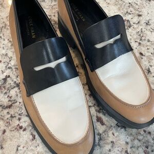 Cole HaanTan and Black Loafers